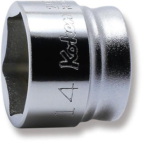 Ko-ken 2400MZ-14 1/4 Sq. Dr. Socket  14mm 6 point Length 15mm Z-series