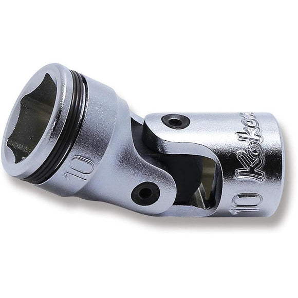 Ko-ken 2441M-10 1/4 Sq. Dr. Universal Socket  10mm Nut Grip Length 32.5mm