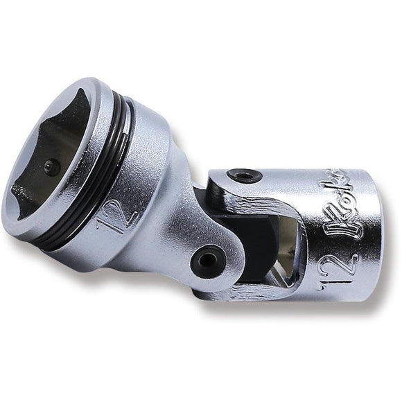 Ko-ken 2441M-12 1/4 Sq. Dr. Universal Socket  12mm Nut Grip Length 34mm