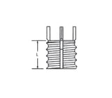 JERGENS INSERT, 1/2-20 THINWALL, KEYLOCKING CARBON STEEL - 26126
