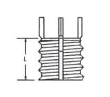 JERGENS INSERT, 9/16-12, EX HVY DUTY, KEYLOCKING CARBON STEEL - 25939