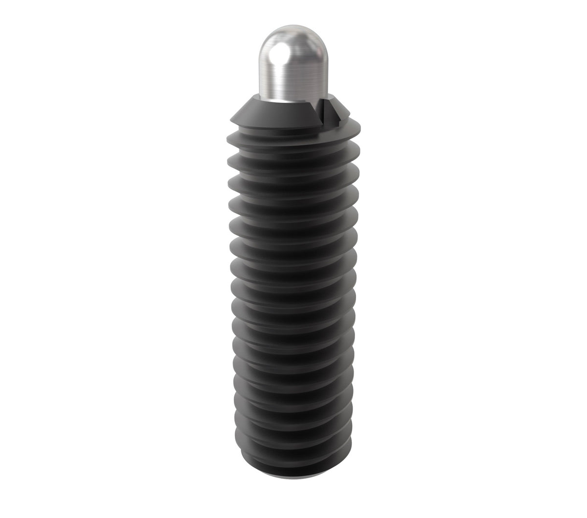JERGENS SPRING PLUNGER, 10-32 HF +, STEEL TIP - 26823