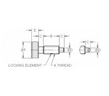 JERGENS PLUNGER, HP, KNURLED HEAD, M6 - 27551