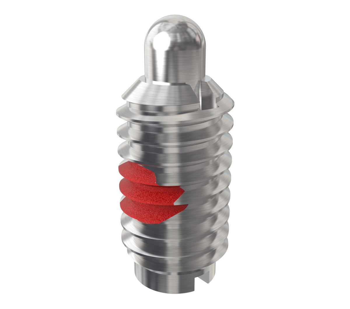 JERGENS SPRING PLNGR, SHORT 8-32 LF, SS NOSE, LOCKING - 27601