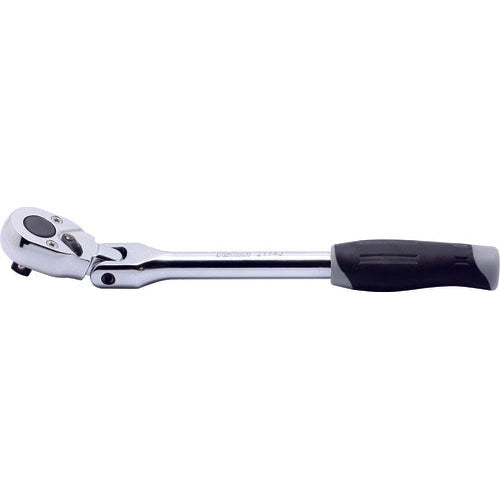 Ko-ken 2774J 1/4 Sq. Dr. Ratchet Handle  20 teeth  Length 161mm Flexible Head Plastic Handle