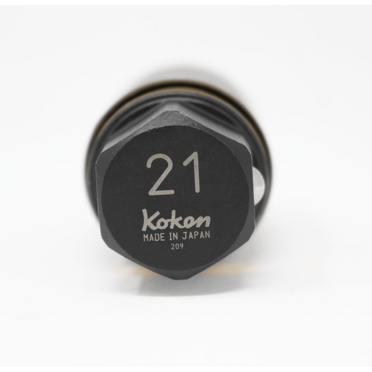 Ko-ken 280PM-21 21 Hex Dr. Wheel Nut Adaptor Socket  21mm Extra Thin walled Length 55mm Color coded Protector