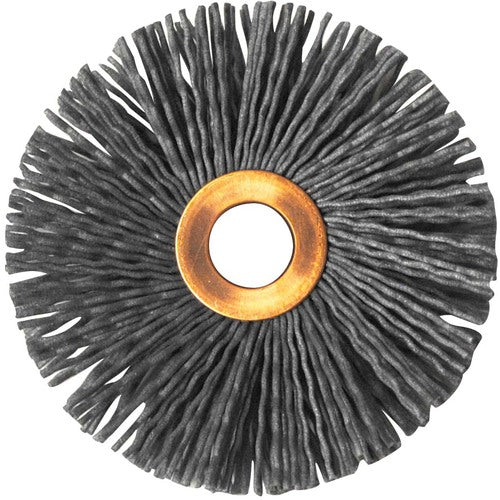 Weiler MK5129088 3" Diameter-1/2" Arbor Hole - Abrasive Nylon-Copper Center Straight Nylox Wheel
