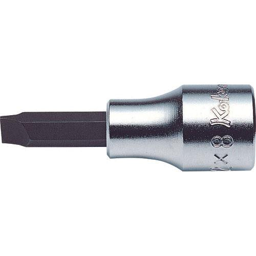 Ko-ken 3005-8 3/8 Sq. Dr. Bit Socket Slotted 1.2X8  Length 60mm