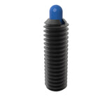 JERGENS SPRING PLUNGER, 1/4-28, LF, DELRIN TIP, SOLID DRIVE - 30825