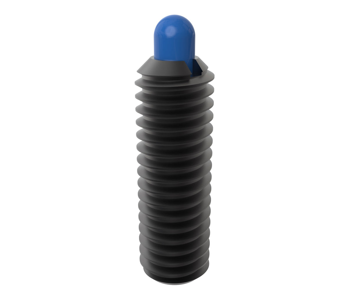 JERGENS SPRING PLUNGER, 8-32, LF, DELRIN TIP, SOLID DRIVE - 30822