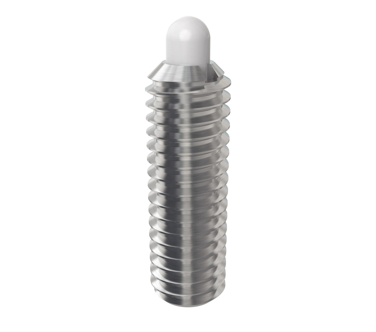 JERGENS SPRING PLUNGER, SS, 8-32, LF, DELRIN TIP - 30511