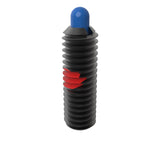 JERGENS SPRING PLUNGER, 6-32, LF, DELRIN TIP, SOLID DRIVE LOCKING - 30921
