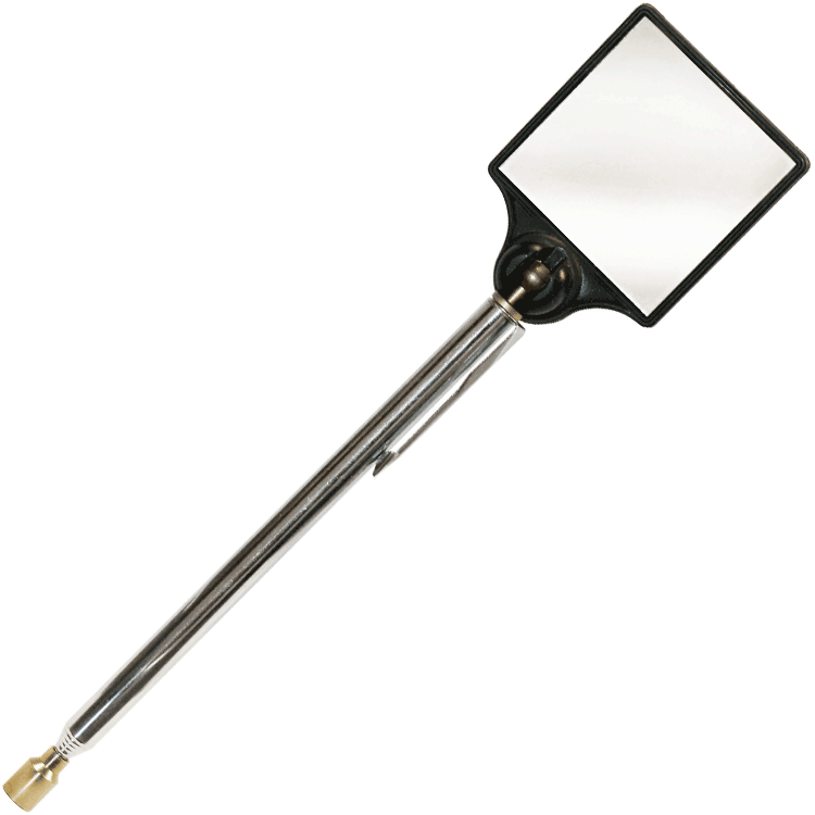Industrial Magnetics MAG-MATE® Telescoping Round Glass Inspection Mirror & Pickup Magnet 306G240
