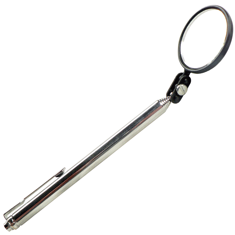 Industrial Magnetics MAG-MATE® Telescoping Round Glass Inspection Mirror Reaches 24