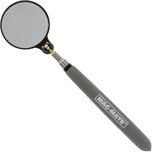Industrial Magnetics MAG-MATE® Telescoping Round Glass Inspection Mirror Reaches 36