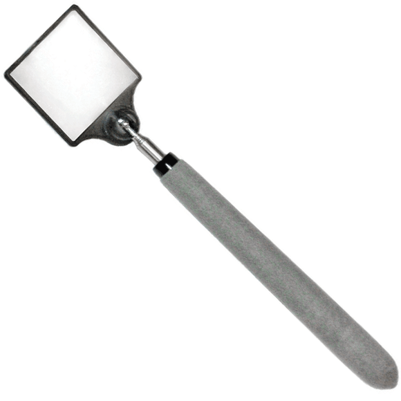 Industrial Magnetics MAG-MATE® Telescoping Square Acrylic Inspection Mirror Reaches 35.5