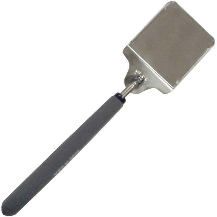 Industrial Magnetics MAG-MATE® Telescoping Glass 3X Magnifier Mirror reaches 36.5