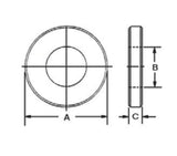JERGENS WASHER, HD FLAT, 5/8, M16, THRU HARDENED ALLOY STEEL - 31961