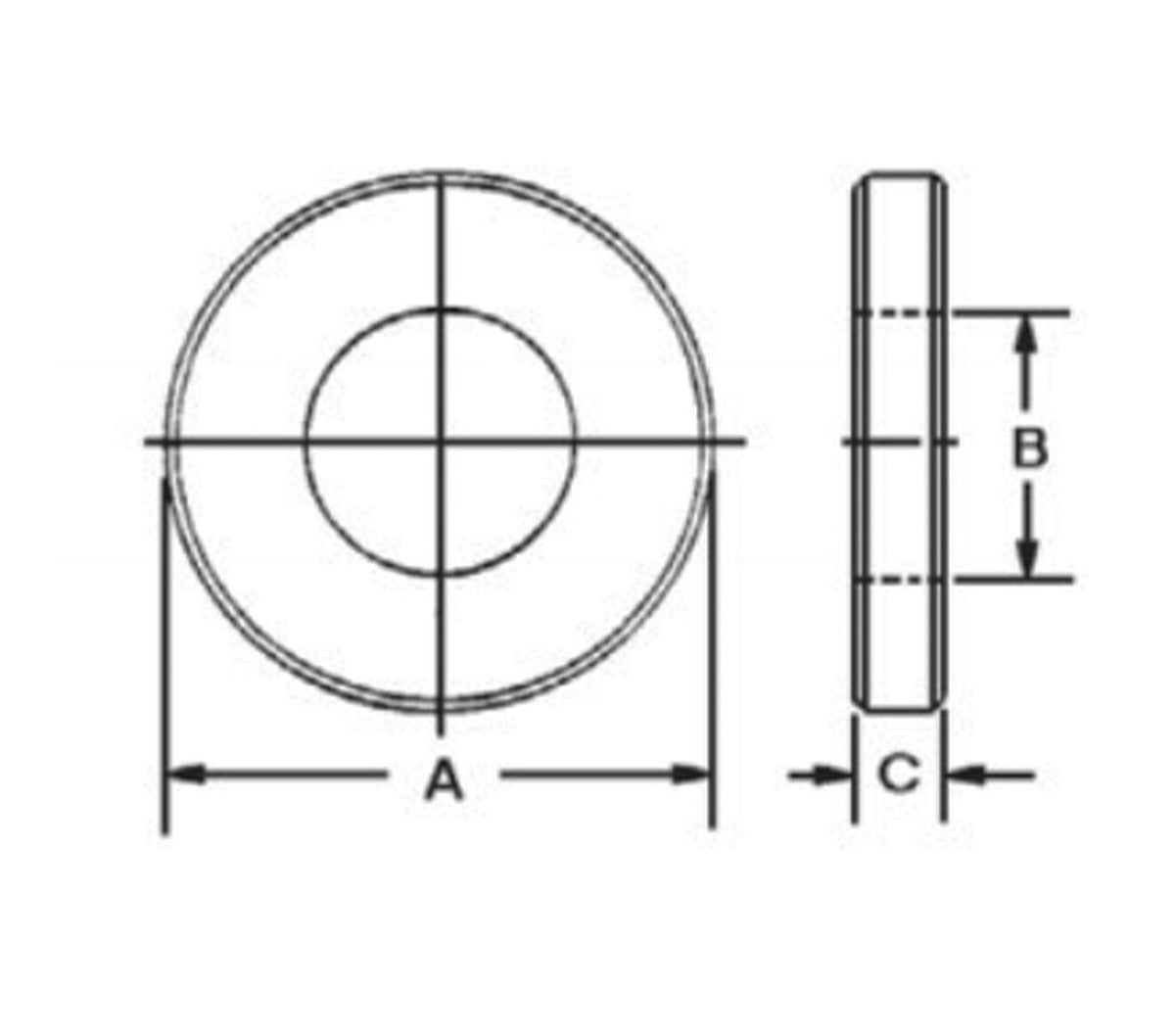 JERGENS WASHER, FLAT, HEAVY DUTY 1-1/2, THRU HARDENED ALLOY STEEL - 31966