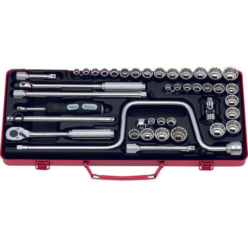 Ko-ken 3201AMW 3/8 Sq. Dr. Socket set   12 point   42 pieces