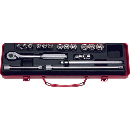 Ko-ken 3250M 3/8 Sq. Dr. Socket set   6 point   17 pieces