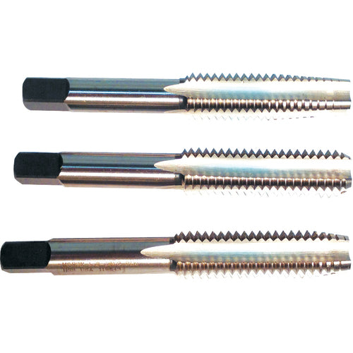 Morse Cutting Tools MT3838213 3 Pc. HSS Hand Tap Set M8x1.00 D54 Flute (Taper, Plug, Bottoming) Series/List #7500