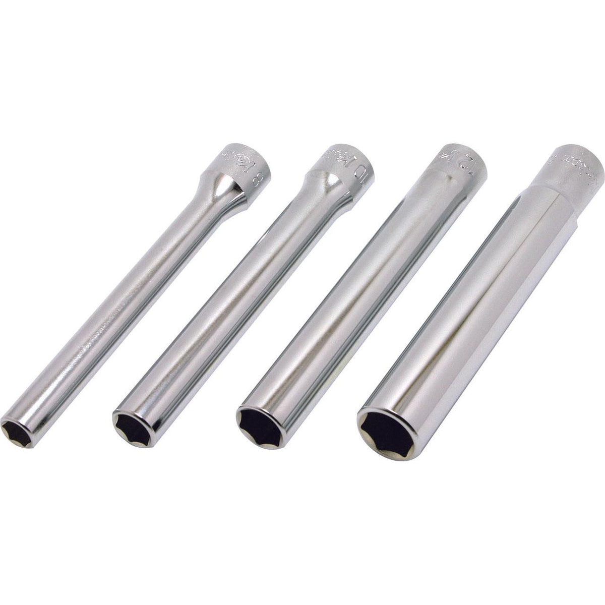 Ko-ken 3300M/4-L120 3/8 Sq. Dr. Socket set  8mm-14mm 6 point Length 120mm  4 pieces