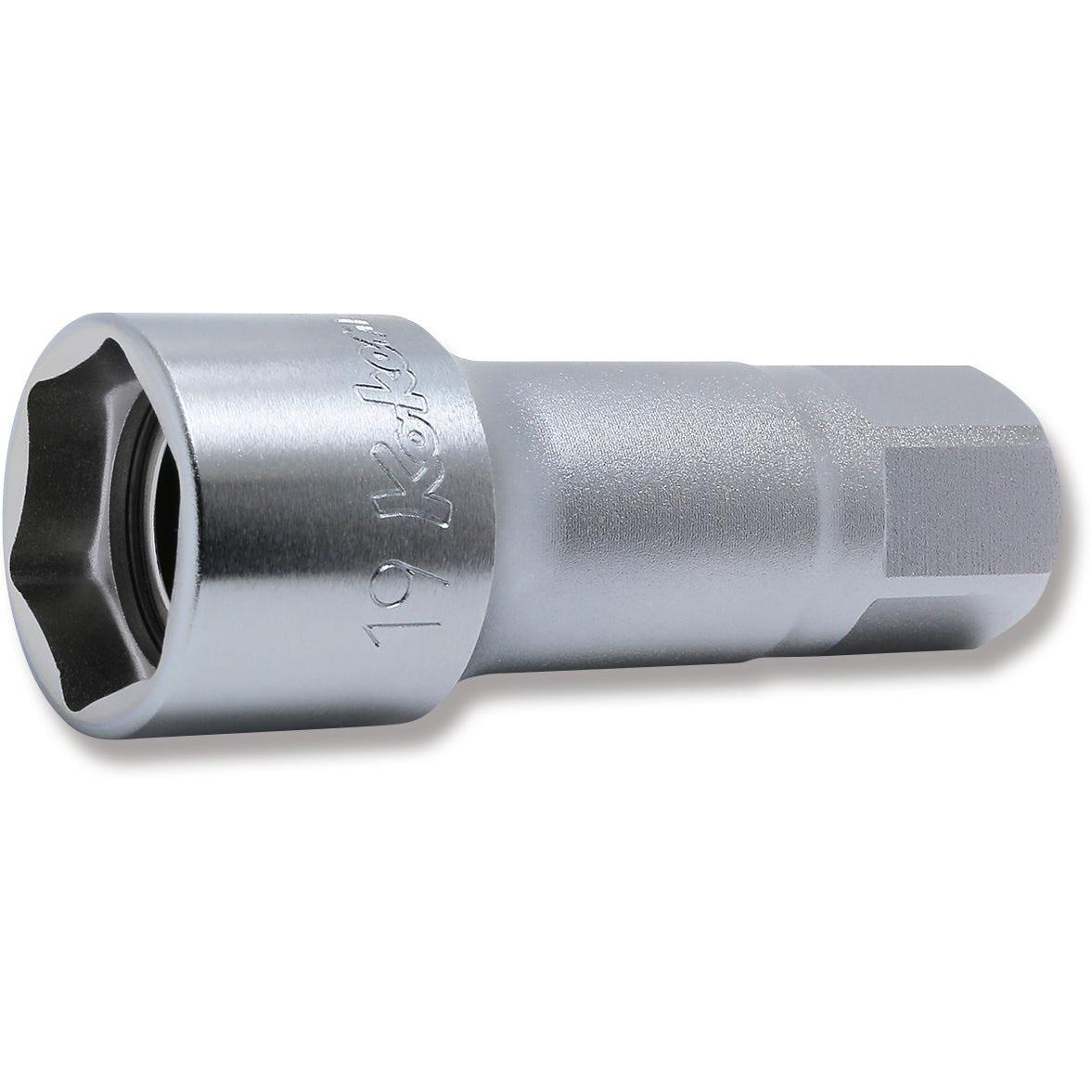 Ko-ken 3300P-19 3/8 Sq. Dr. Spark Plug Socket  19mm 6 point Length 65mm Magnet