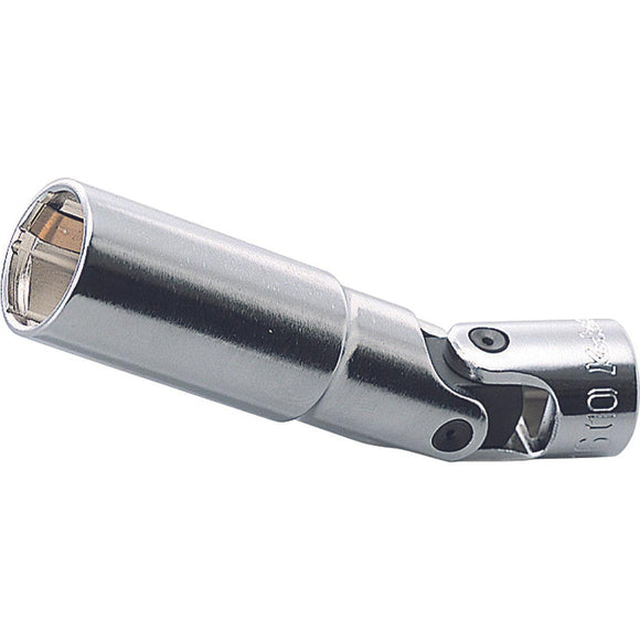 Ko-ken 3340C-20.8 3/8 Sq. Dr. Universal Spark Plug Socket  20.8mm 6 point Length 88mm Spring Clip