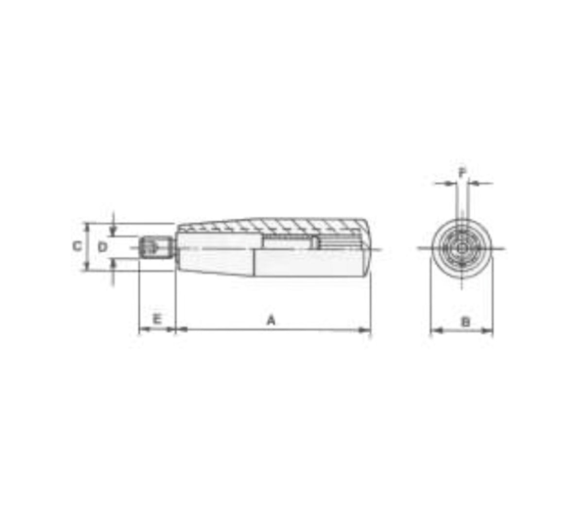JERGENS HANDLE, REVOLVING, M8 X 3.15 - 33615