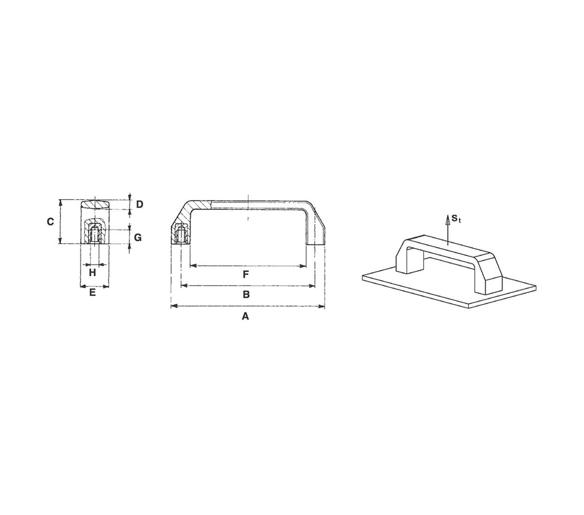 JERGENS HANDLE, LIFT, 5.28 - 33708