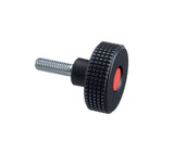 JERGENS KNOB, PLASTIC, 1/4-20 X 3/4, KNURLED - 33813