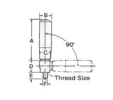 JERGENS HANDLE, REVOLVING, M10 FOLDING - 34071