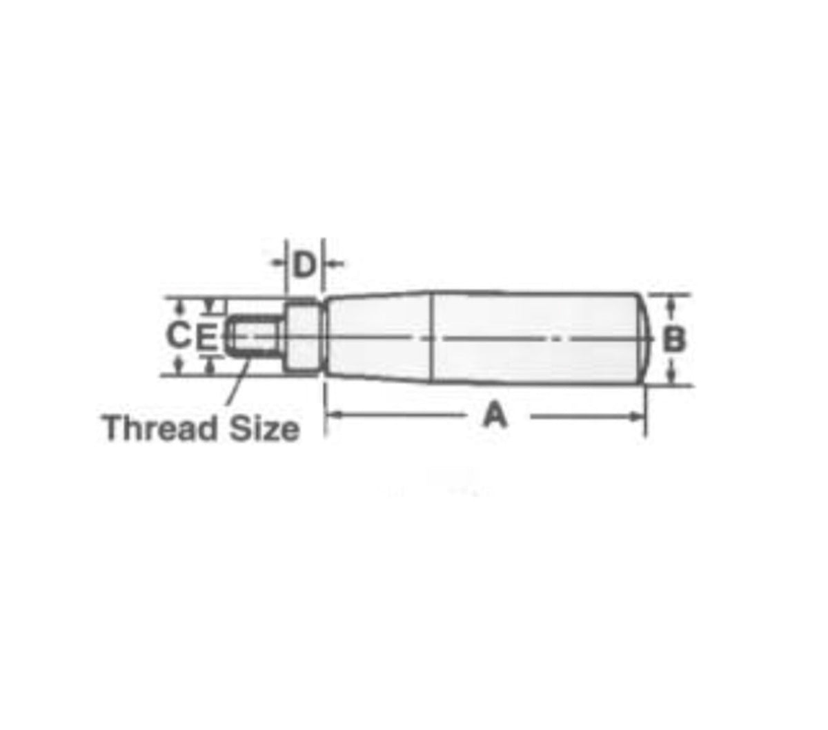 JERGENS HANDLE, REVOLVING, M8 - 34075