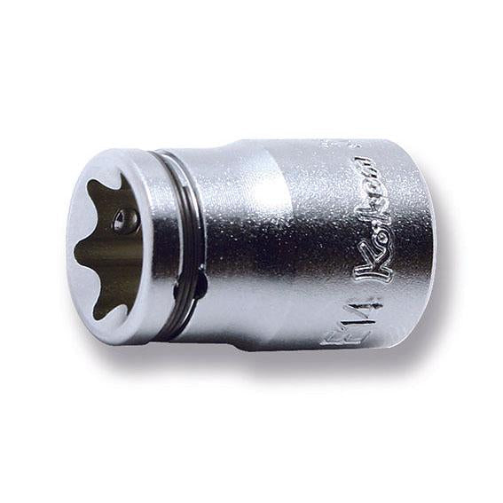 Ko-ken 3425-E18(2B) 3/8 Sq. Dr. Socket TORX E18 Nut Grip Length 32mm
