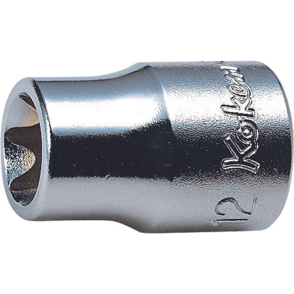 Ko-ken 3425-E12 3/8 Sq. Dr. Socket TORX E12  Length 26mm