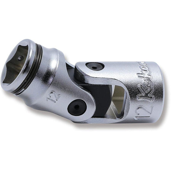 Ko-ken 3441M-12 3/8 Sq. Dr. Universal Socket  12mm Nut Grip Length 47mm