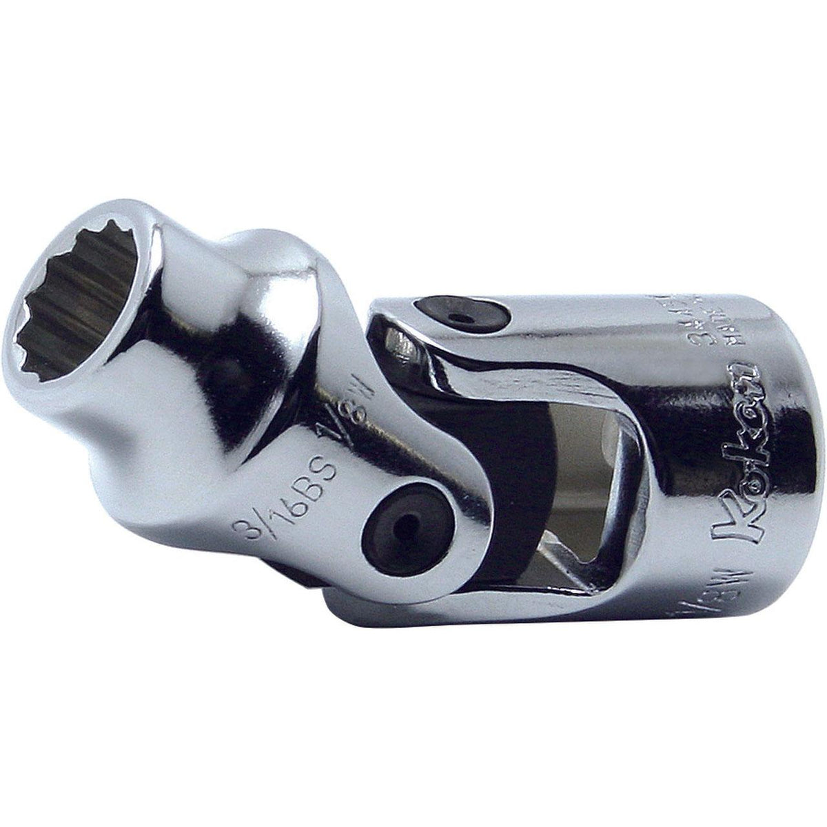 Ko-ken 3445W-1/2 3/8 Sq. Dr. Universal Socket Whitworth 1/2 12 point Length 58.5mm