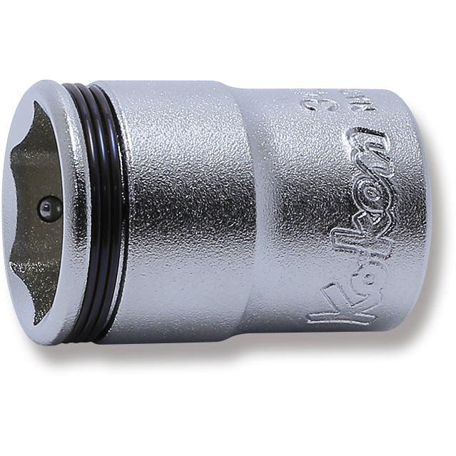 Ko-ken 3450M-13 3/8 Sq. Dr. Socket  13mm Nut Grip Length 26mm