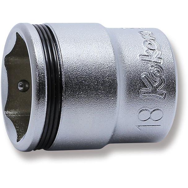Ko-ken 3450M-18 3/8 Sq. Dr. Socket  18mm Nut Grip Length 29mm