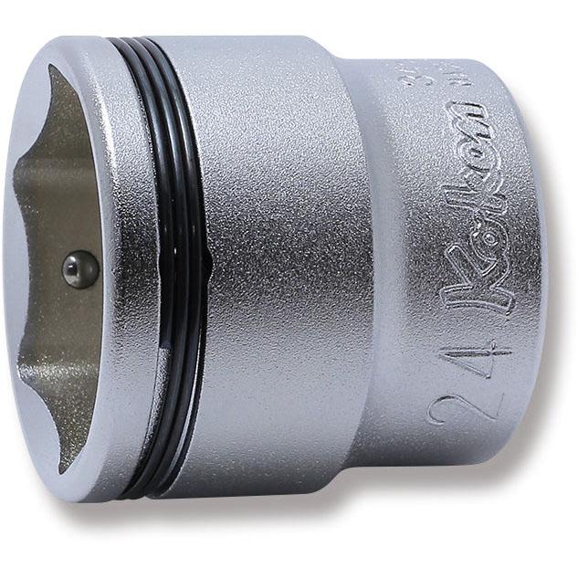 Ko-ken 3450M-24 3/8 Sq. Dr. Socket  24mm Nut Grip Length 31mm