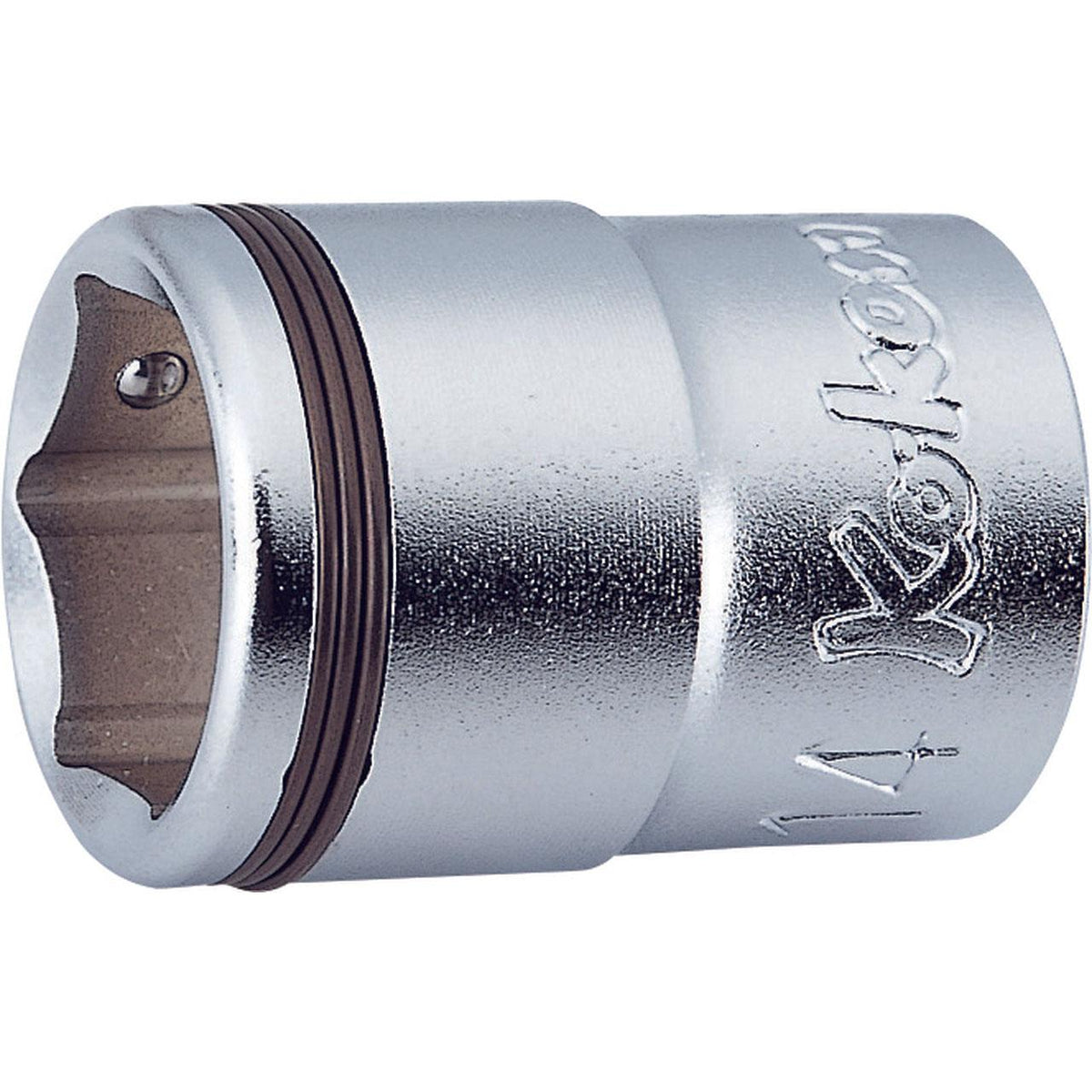 Ko-ken 3450MH-14 3/8 Sq. Dr. Socket  14mm Nut Grip Length 27mm Outer Hex 17mm