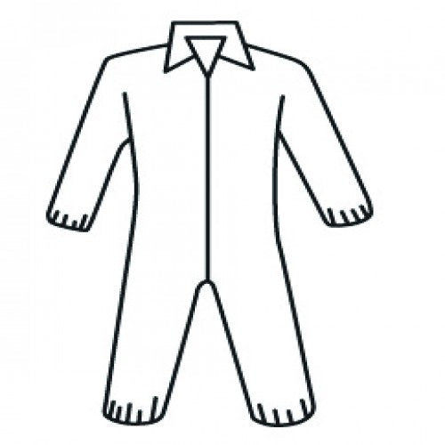 West Chester KP883602XL Micropourus Coverall w/ Zipper Front, Collar, Elastic Wrists & Ankles X-Large