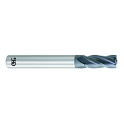 OSG USA, Inc. TP4836041211 3/8 Dia. ?3/8 Shank ?1 DOC ?2-1/2 OAL, Carbide, WXL, 4 Flute, Round, Square, Solid End Mill