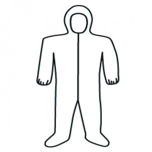 West Chester KP883609XL Micropourus Coverall w/ Zipper Front, Hood, Boots & Elastic Wrists X-Large