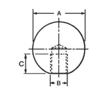 JERGENS BRASS BALL 1/4-20 - 36545