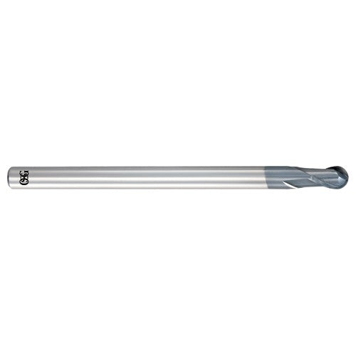 OSG USA, Inc. TP483106301 3 mm Dia. ?6 mm Shank ?8 mm DOC ?60 mm OAL, Carbide WXL, 2 Flute, Round, Ballnose End Mill