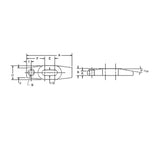 JERGENS STRAP CLAMP, 254MM, TAPPED HEEL - 37258