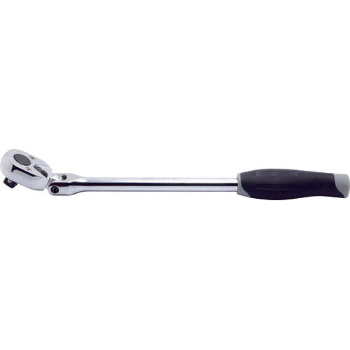 Ko-ken 3774J 3/8 Sq. Dr. Ratchet Handle  24 teeth Flexible Head Length 285mm  Plastic Handle