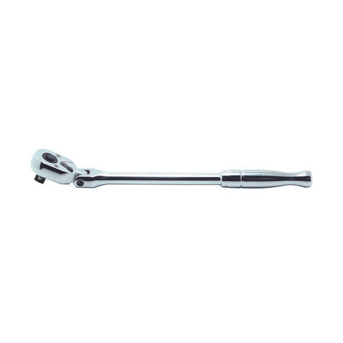 Ko-ken 3774P 3/8 Sq. Dr. Ratchet Handle  24 teeth Flexible Head Length 265mm  Polished Handle